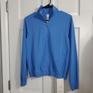 NWT Lululemon Adapted State Zip-Up Track Jacket Poolside Blue SZ 4